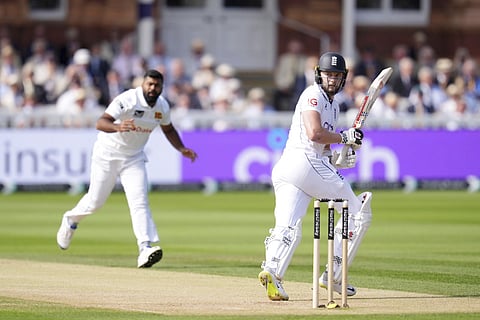 England Vs Sri Lanka 2nd Test Day 2: England's Gus Atkinson bats against Sri Lanka